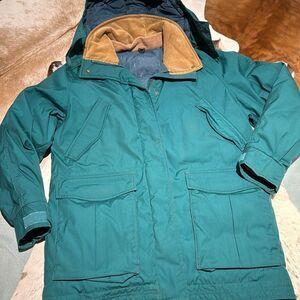 Vintage Woolrich Heavy Down Fill Winter Jacket Fisherman Core